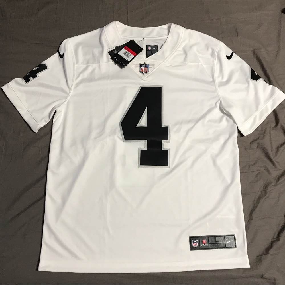 COPY - Nike Men's Las Vegas Raiders Carr #4 White Jersey